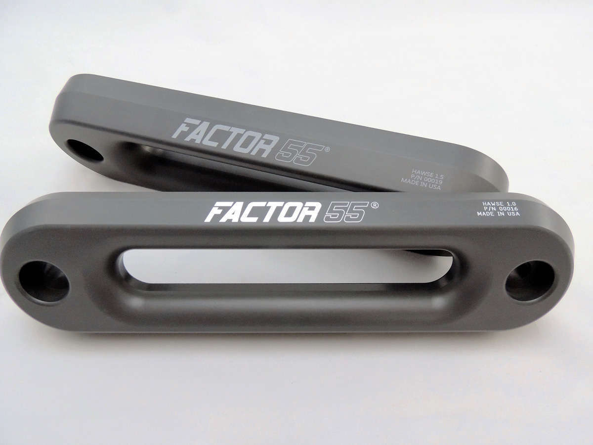 Factor 55 Hawse Fairlead 1.5 Inch Thick Gun Metal Gray Factor 55