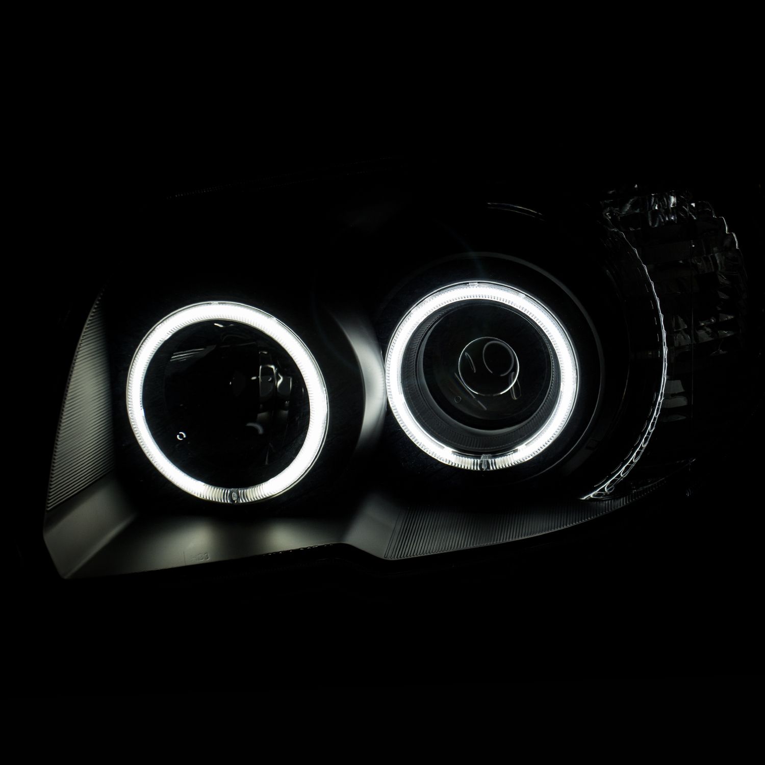 Anzo Projector Headlights Black w/HALO (CCFL) 2006-2009 4Runner