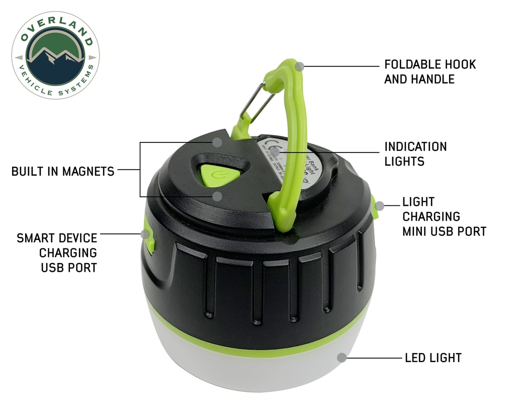 Overland Vehicle Systems Wild Land Camping Gear Portable Light - Click Image to Close