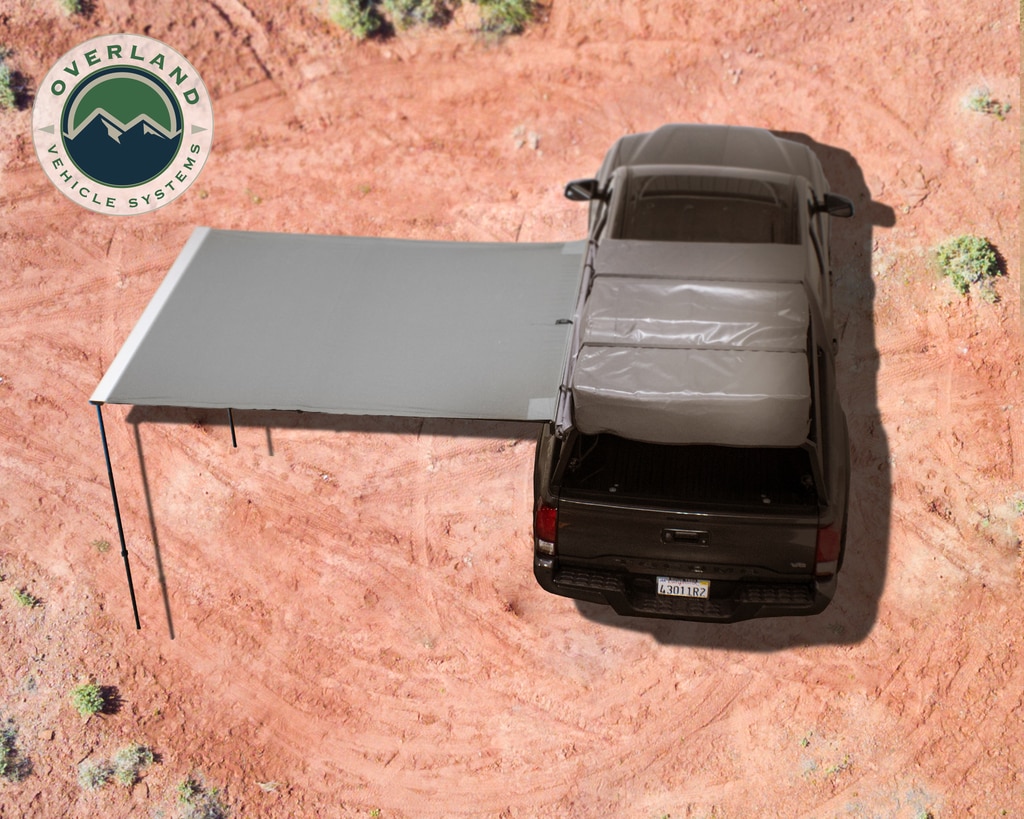 Overland Vehicle Systems Awning 2.5-8.0 Foot With Black Cover Universal Nomadic - Click Image to Close