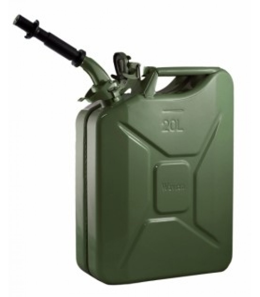 Wavian Green 5.3 Gallon Steel Fuel Can - Click Image to Close