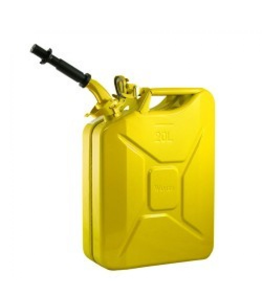 Wavian Yellow 5.3 Gallon Steel Fuel Can
