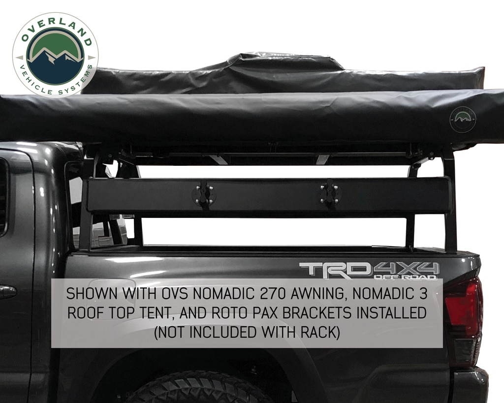 Overland Vehicle Systems Tacoma Bed Rack Discovery Rack Tacoma Short Bed Black