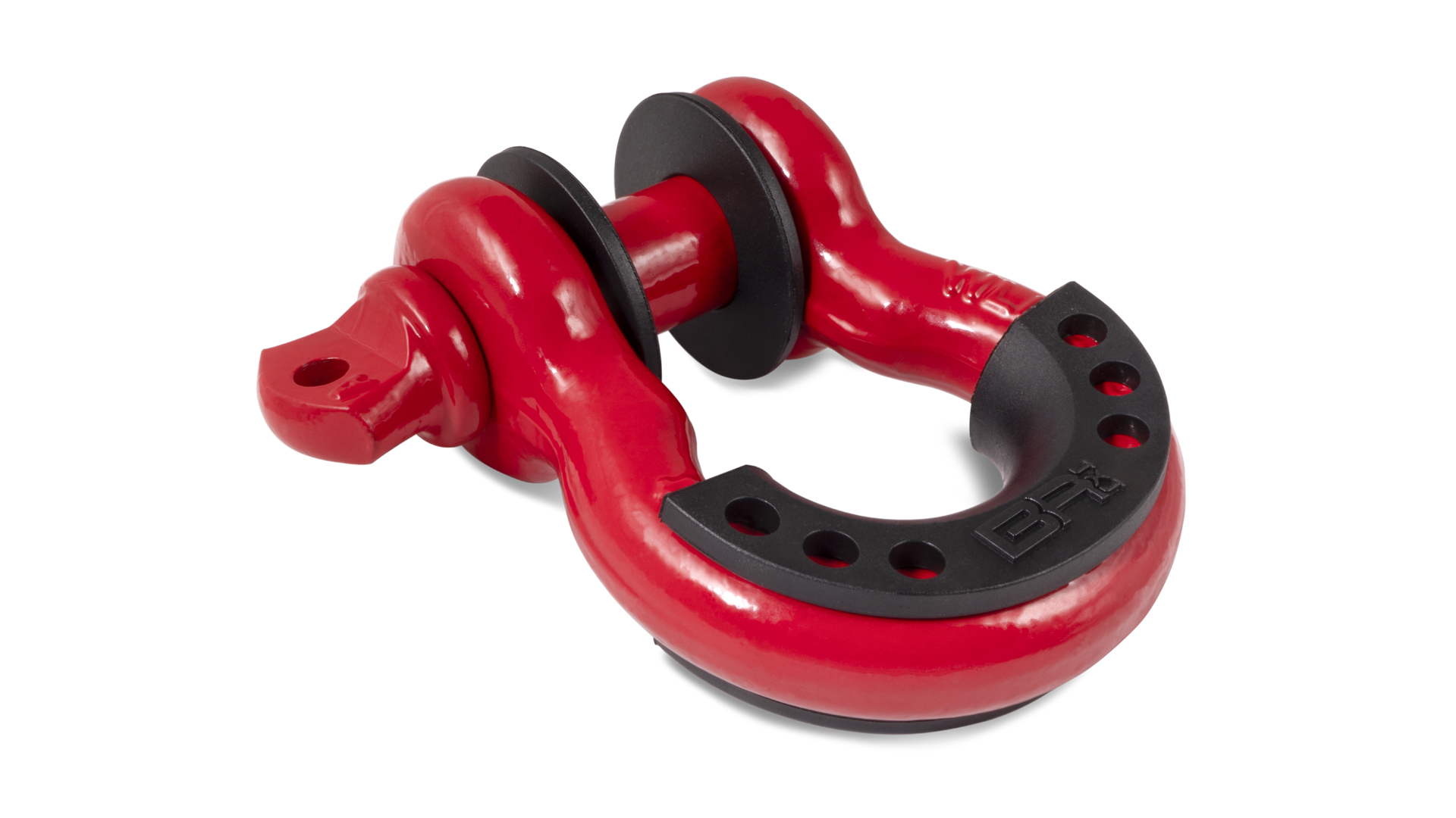 Body Armor 4x4 3/4 Red D-Ring with Black Isolators