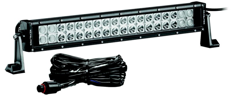 KC HiLiTES C-Series LED - 20 inch Bar Combo Spot / Spread - Black -