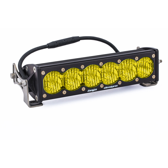 Baja Designs 10 Inch LED Light Bar Amber Lens Wide Driving OnX6 - Click Image to Close