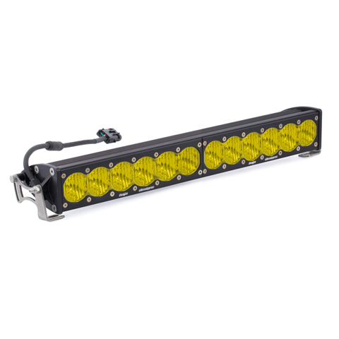 Baja Designs 20 Inch LED Light Bar Single Amber Straight Wide Driving Combo Pattern OnX6