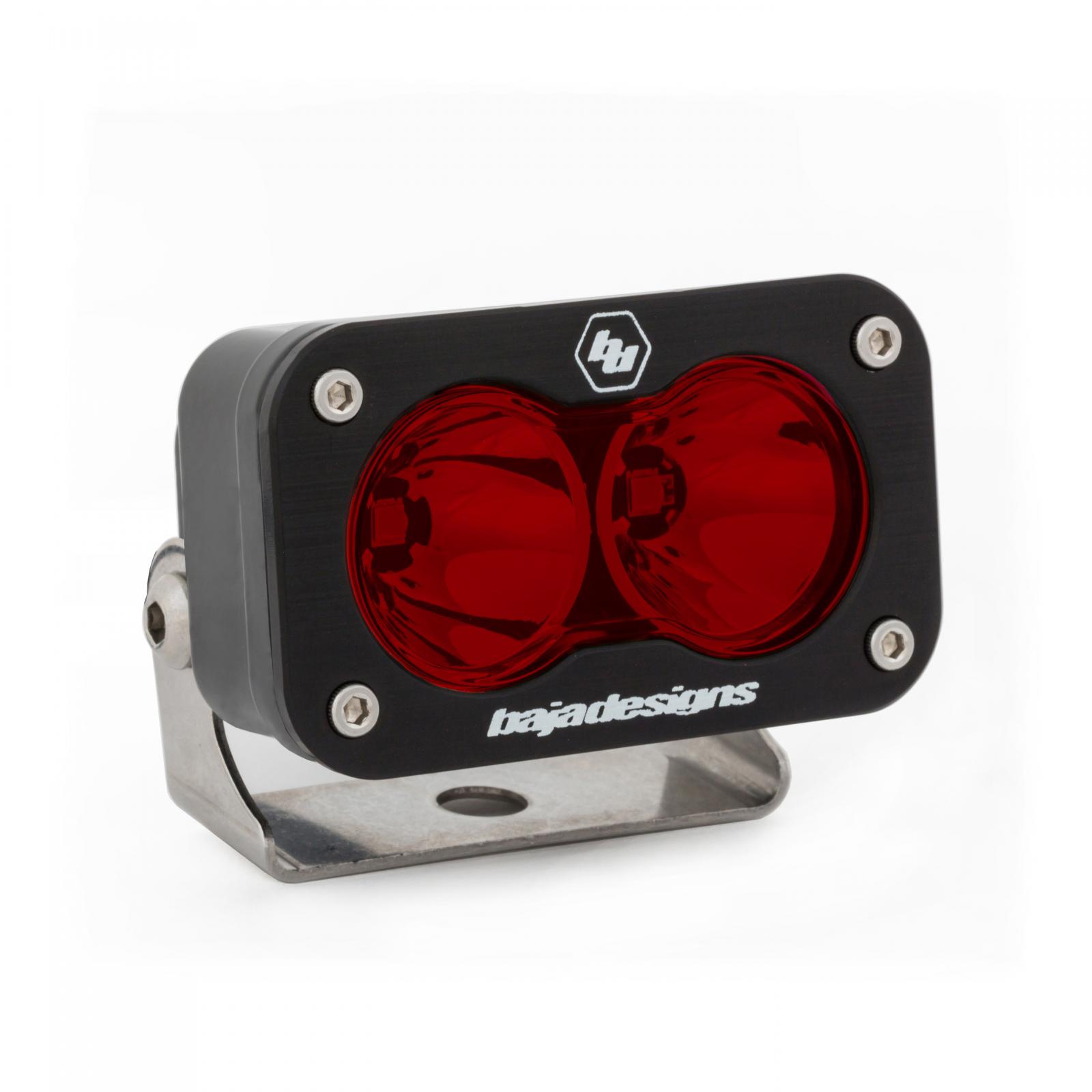 Baja Designs LED Work Light Red Lens Spot Pattern S2 Sport