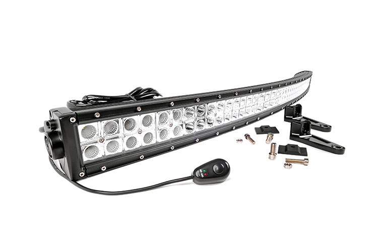 Rough Country 50in Curved Cree LED Light Bar; Dual Row; Chrome Series Rough Country 50in Curved Cree LED Light Bar; Dual Row; Chrome Series