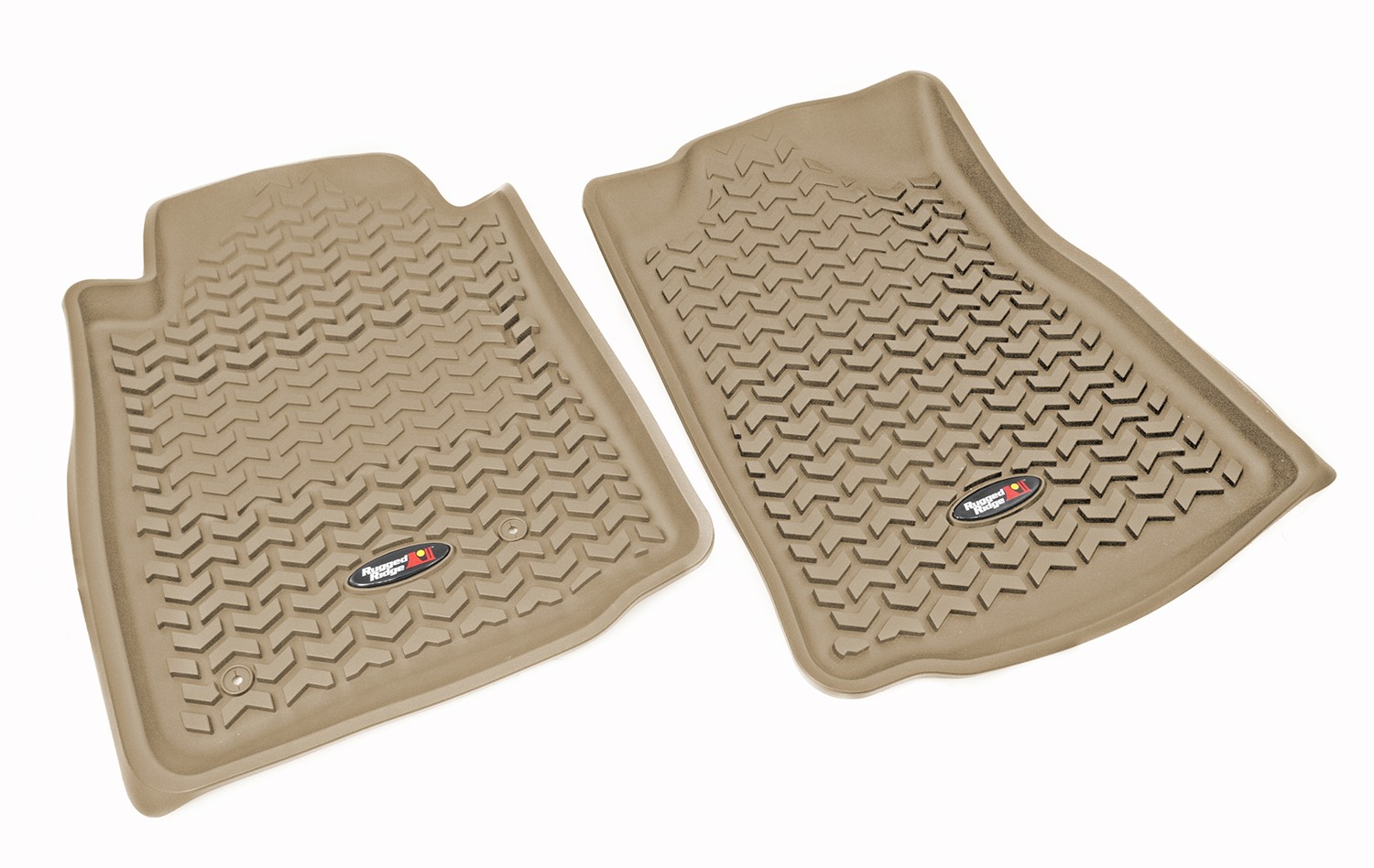 Rugged Ridge 10-13 Front Floor Liner Kit - Tan Rugged Ridge 10-13 Front Floor Liner Kit - Tan
