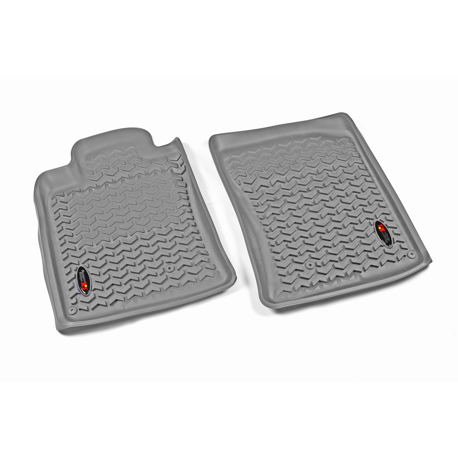 Rugged Ridge 10-13 Front Floor Liner Kit - Grey Rugged Ridge 10-13 Front Floor Liner Kit - Grey