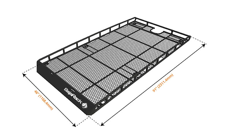 Baja Rack 4Runner Gen 5 Standard Basket (long) Rack (without sunroof cutout - mesh floor)