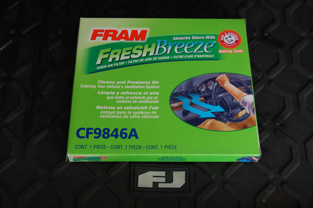 Fram Fresh Breeze FJ Cruiser Cabin Filter 2007-2009 Fram Fresh Breeze FJ Cruiser Cabin Filter 2007-2009