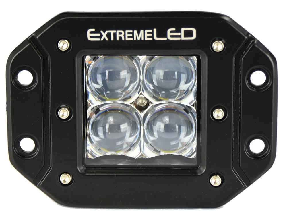 Extreme Series 5D 3 inch LED Light Pod - Flush Mount - Spot Beam