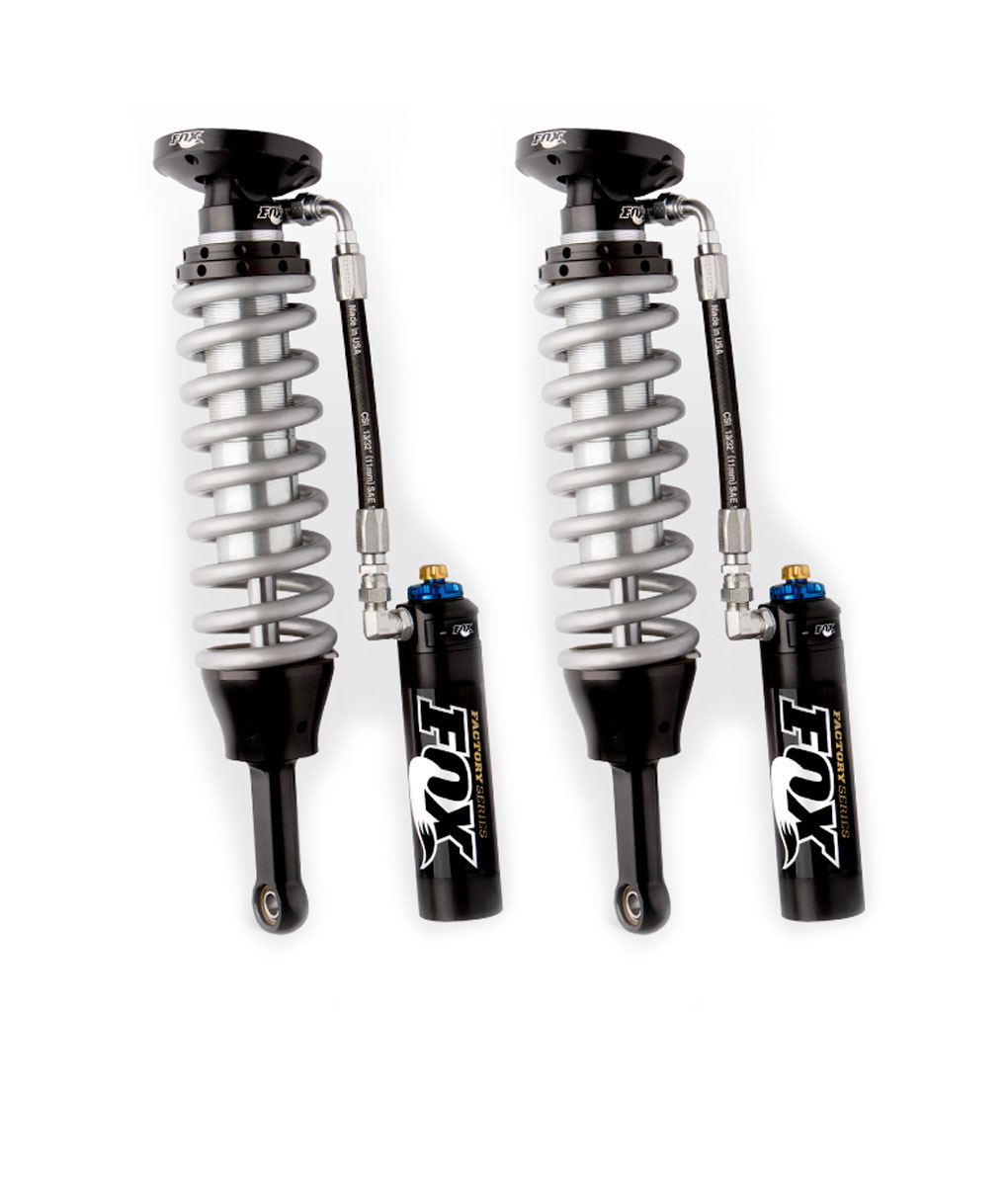Fox 2.5 Factory Series, Front, Remote Reservoir with DSC adjuster, Coil-Overs 0-3″ Lift Fox 2.5 Factory Series, Front, Remote Reservoir with DSC adjuster, Coil-Overs 0-3″ Lift