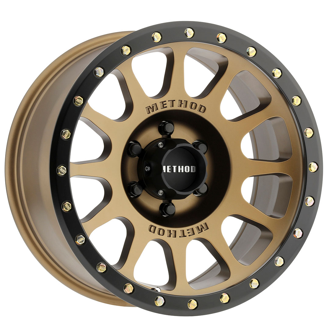 Method Race Wheels MR305 NV, 16x8, 0mm Offset, 6x5.5, 108mm Centerbore, Method Bronze - Matte Black Lip