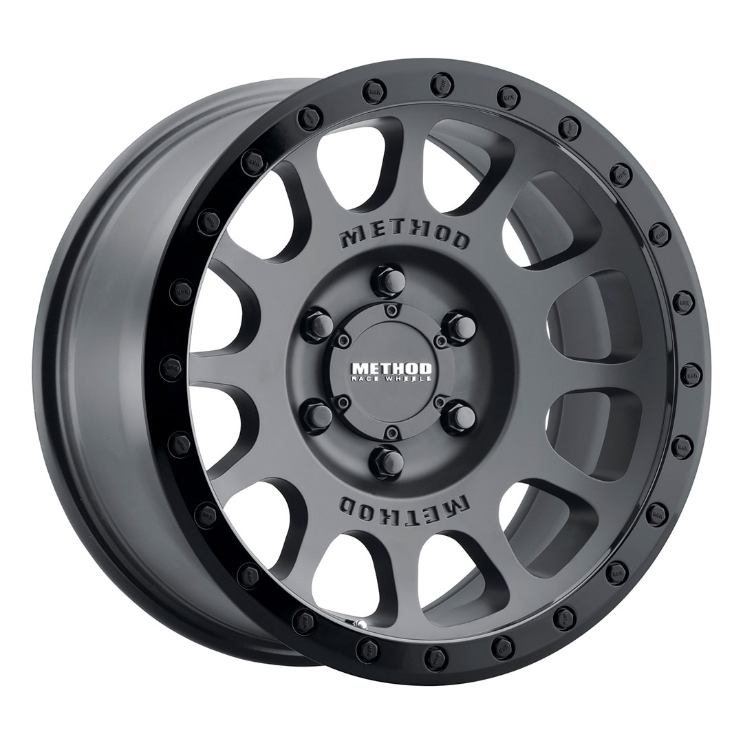 Method Race Wheels MR305 NV, 17x8.5, 0mm Offset, 6x5.5, 108mm Centerbore, Matte Black - Gloss Black Lip