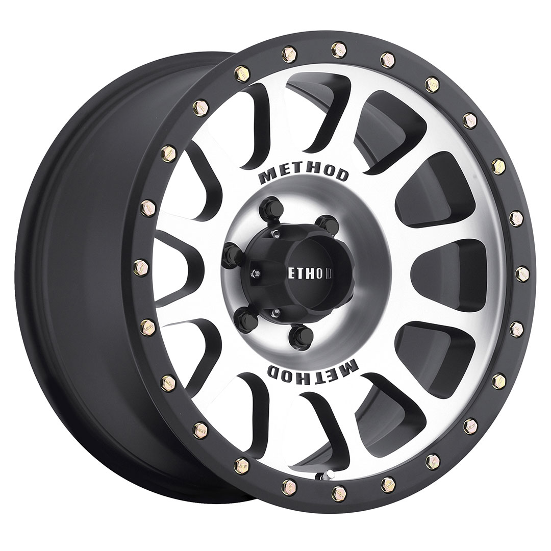Method Race Wheels MR305 NV, 17x8.5, 0mm Offset, 6x5.5, 108mm Centerbore, Machined - Matte Black Lip