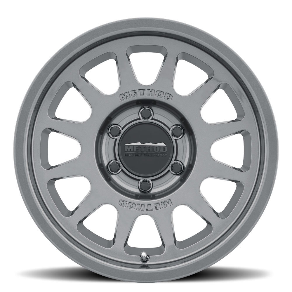 Method Race Wheels MR703 Bead Grip, 17x8.5, 0mm Offset, 6x5.5, 106.25mm Centerbore, Gloss Titanium