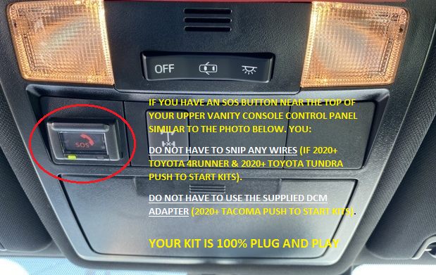 N2 Designs 2020-2023 Toyota 4Runner Plug & Play Remote Start Kit (Push to Start)