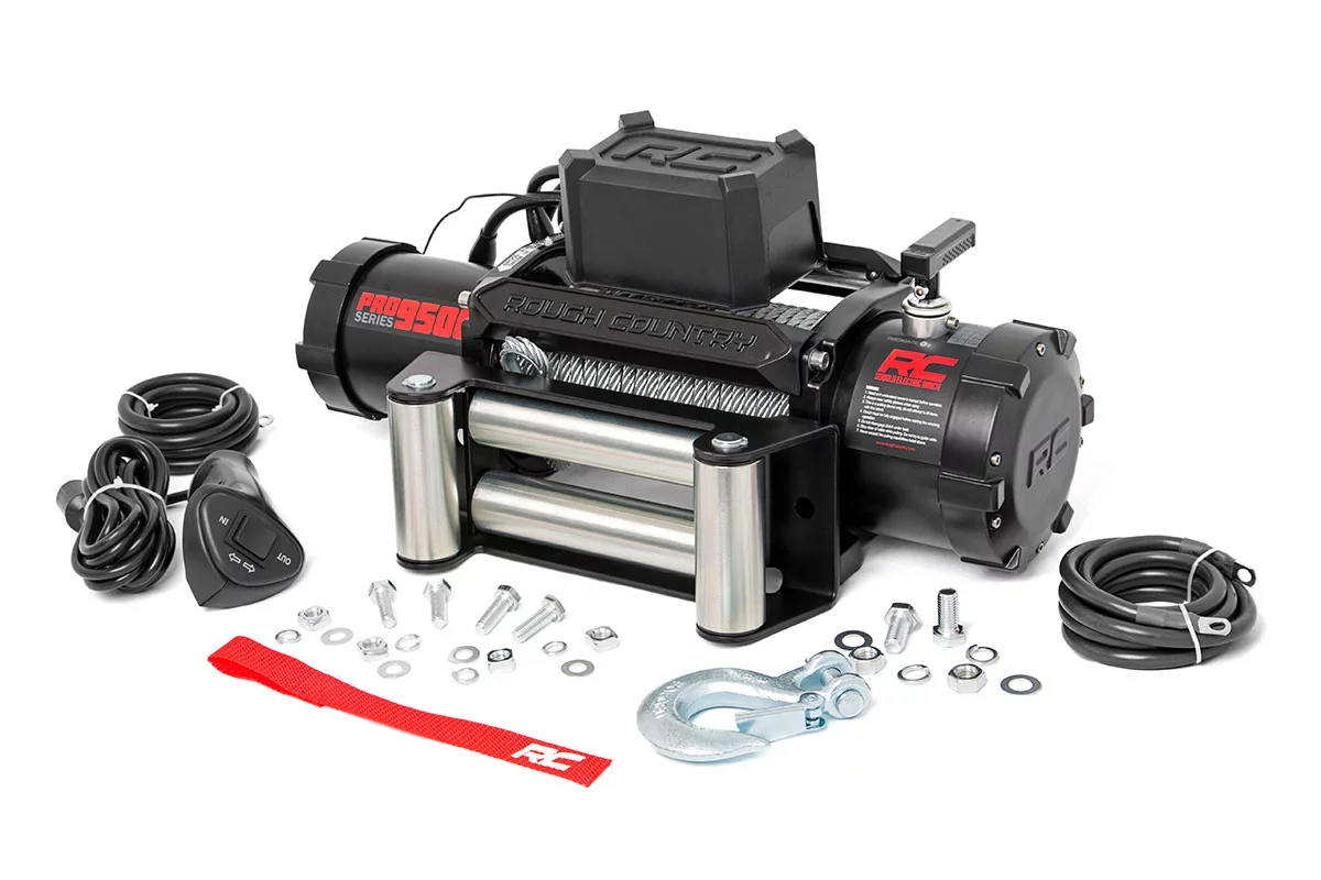 Rough Country 9500LB Pro Series Electric Winch | Steel Cable FREE SHIPPING - Click Image to Close