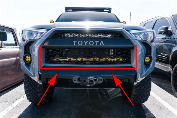 SDHQ 2014-Current 4Runner 30 inch Behind-The-Grille Light Mount
