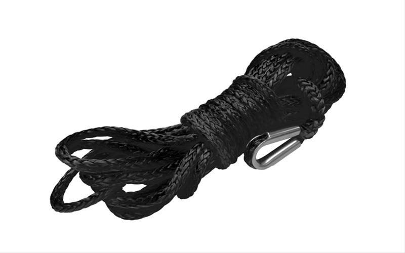 TJM Black Synthetic 3/8 inch 100 FT Rope Only - Click Image to Close