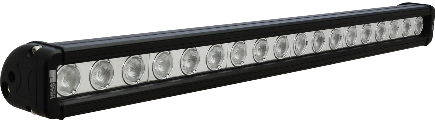 24 inch XMITTER LOW PROFILE BLACK 18 3W LED'S 40ç WIDE