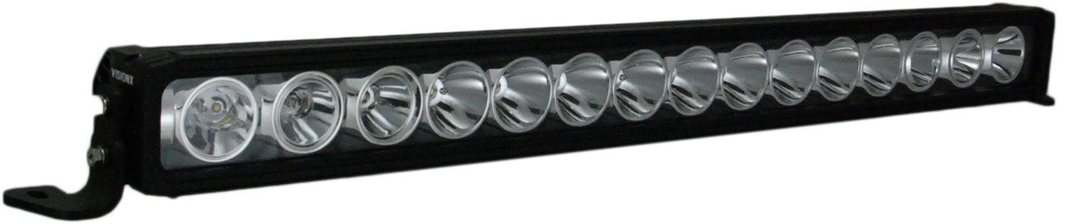 29 inch XMITTER PRIME IRIS LIGHT BAR 15 LED WITH TILTED OUTER OPTICS