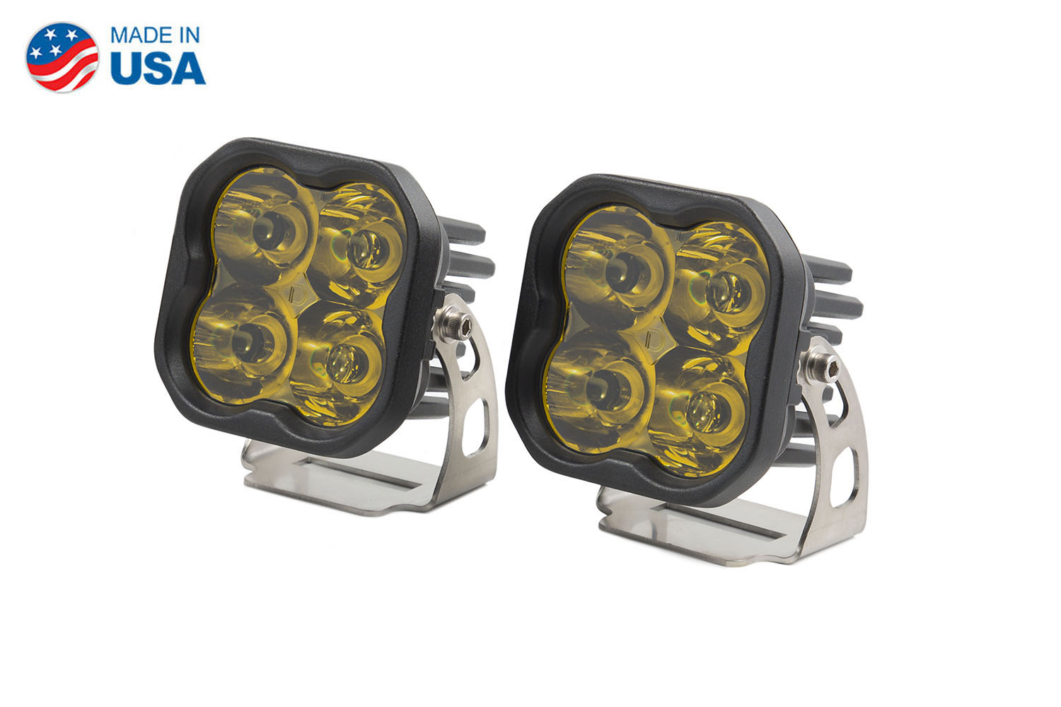 Diode Dynamics Worklight SS3 Pro Yellow Spot Standard (pair)