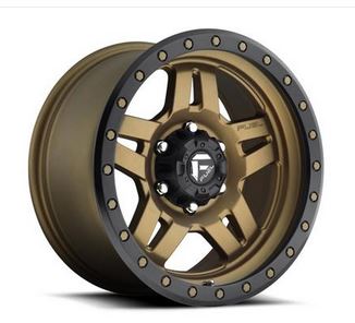 Fuel Anza Bronze 17×9 (-6) Wheels with 285/75r17 - Ships Free Fuel Anza Bronze 17×9 (-6) Wheels with 285/75r17 - Ships Free