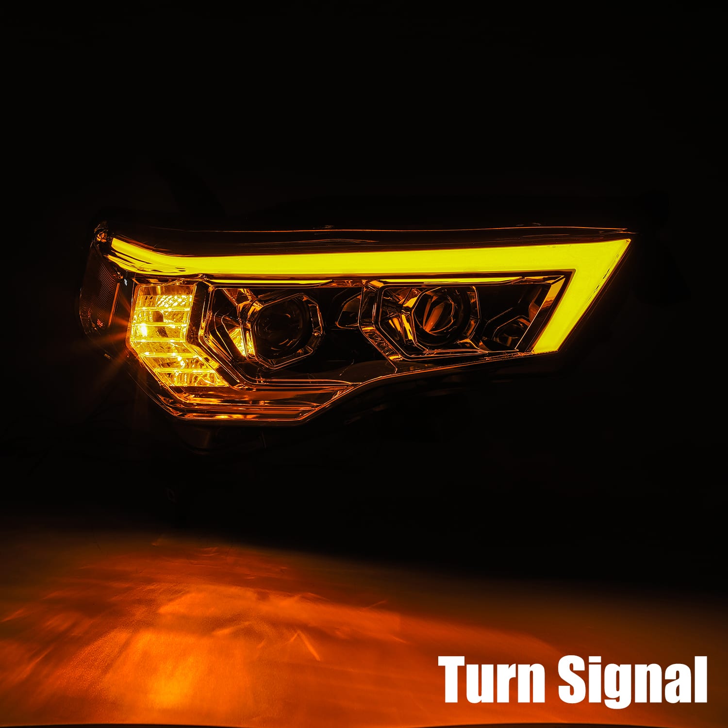 AlphaRex 4Runner Luxx-Series LED Projector Headlights, Chrome - 2014+ - Click Image to Close