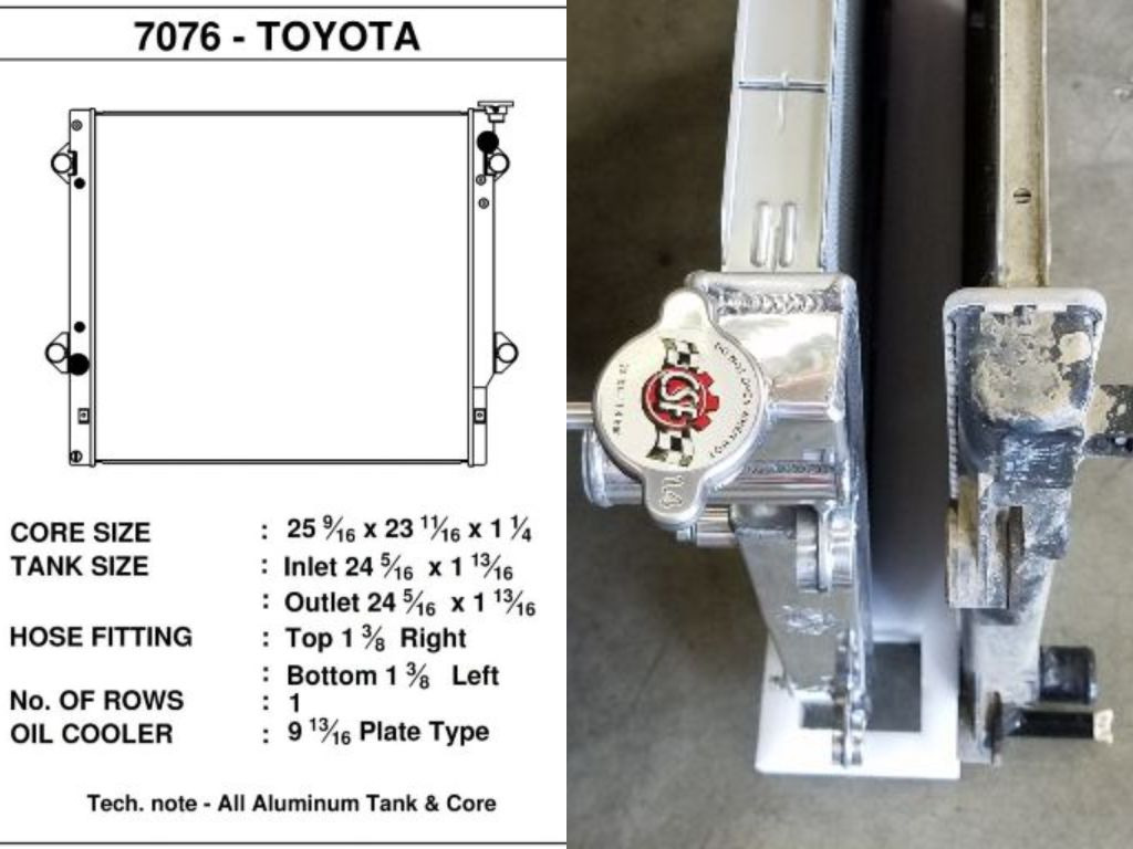 CSF Toyota 4Runner Radiator (All-Aluminum High-Performance) - (4.0L – 2003-2009) (2.7L – 2010)