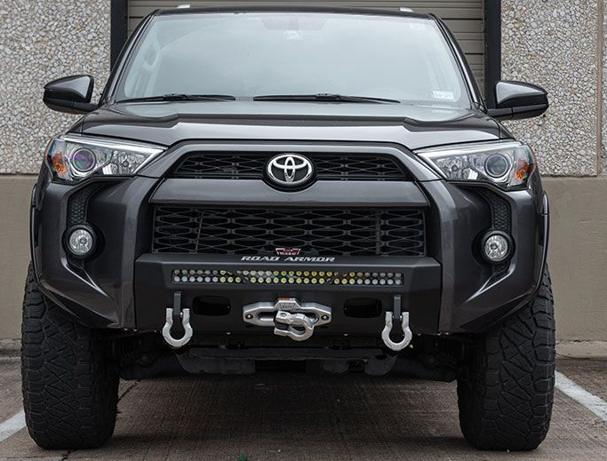 Road Armor 4Runner Stealth Low-Profile Hidden Winch Front Bumper (No Guard) 2014+ - Click Image to Close