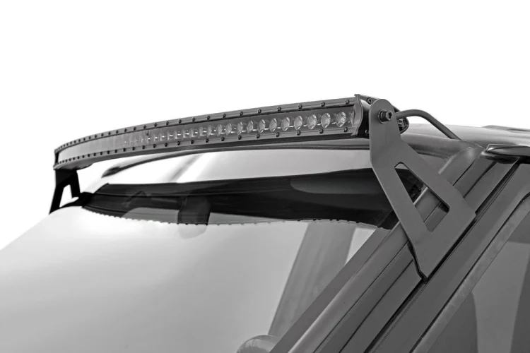 Rough Country 50in Curved Cree LED Light Bar; Single Row; Black Series