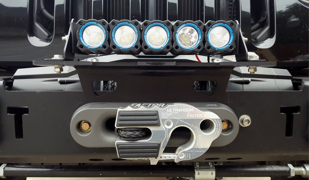 Cascadia 4x4 "Lite Mount" - Winch Fairlead Light Mounting Bracket Cascadia 4x4 "Lite Mount" - Winch Fairlead Light Mounting Bracket