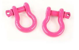 Rugged Ridge D-Ring with 3/4 in Pin (Pink Powder Coat) - Set of 2 Rugged Ridge D-Ring with 3/4 in Pin (Pink Powder Coat) - Set of 2