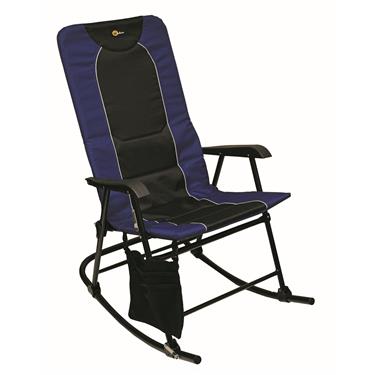 Faulkner Dakota Rocking Chair 42.1in x 24 in x 35.8 (300 lb. capacity) - Blue/Black