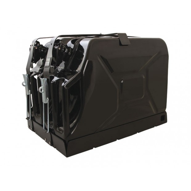 FRONT RUNNER UNIVERSAL DOUBLE JERRY CAN HOLDER FRONT RUNNER UNIVERSAL DOUBLE JERRY CAN HOLDER