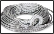Mile Marker Winch Cable & Hook 3/8 inch X 100 Ft - Click Image to Close